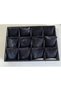 Domestic Production Tokyo Model Suede Fabric Black Color 34/24 Cm Padded Drawer Inside Watch And Jewelry Box - 2