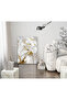Hari̇kabi̇rev | Gold-White Soft Flower Themed Tempered Unbreakable Glass Table | Tmtekli̇ - 2