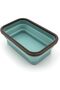Silicone School Lunch Box Container Set 4 Piece Food Storage with Lid - 5