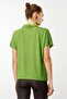 Women's Polo Collar Low Sleeve Shirt Green - 4
