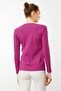 Women's Open Collar Beaded Embroidered Knitwear Blouse Sıkıştırma - 3