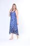 Summer Strap Combed Cotton Asymmetrical Cut skirt Large Size Dress - 2