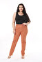 Women's Plus Size Cinnamon High Waist 5 Pockets Lycra Gabardine Pants 65N38731