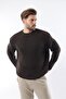 Brown Crew Neck Knitwear Men's Sweater E7410