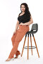 Women's Plus Size Cinnamon High Waist 5 Pockets Lycra Gabardine Pants 65N38731 - 4
