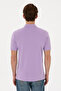 Men's Lilac Slim Fit Polo Neck Basic T-Shirt 50305929-VR034 - 6