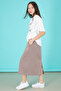 Brown Girl's Skirt Printed T-Shirt Suit 20507 - 3