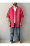 New Season Summer Short Sleeve Striped Cotton Linen Men's Shirt - 3