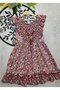 Floral Chiffon Girl's Dress