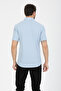Men's Short Sleeve Slim Fit Knitted Shirt 2583 - 6