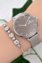 Steel Cord Women Wrist Watch 3 Atm Water Resistant Silver Zmdk1189
