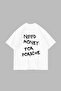 Need Money for Porsche Printed Oversize Unisex White Tshirt
