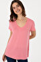 Women's Pink Basic T-Shirt 50300829 -Vr041 - 3