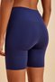 Sportive Navy Blue High Waist Recovery Short Shorts Sports Leggings - 7