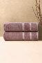 Glow - 2 Pieces 70X130 cm Bath / Hand / Face Towel Set 100% Pure Cotton