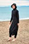 Full Covered Parachute Black Hijab Swimsuit - M2415