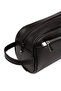 Men's Black Vegan Leather Elagan Portfolio Daily Cosmetic Handbag Clutch - 4
