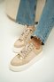 Patos Gold Thick Sole Women's Sports Shoes - 5