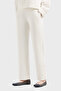 Regular Fit Elastic Waist Straight Leg Trousers Pants - 2