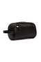 Men's Black Vegan Leather Elagan Portfolio Daily Cosmetic Handbag Clutch - 3
