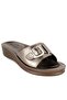 Golden Anatomical Sole Buckle Women's Slippers - 2