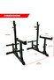 Premium Bench Press Squat Rack Stand, 450KG Max Load, Adjustable Height And Width - 4