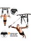 Heavy Duty Pull Up Bar, Multi Grip Wall Mounted Pull Up Bar, Chin-Up Station - 5