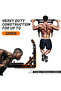 Heavy Duty Pull Up Bar, Multi Grip Wall Mounted Pull Up Bar, Chin-Up Station - 3