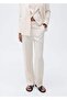 Straight-Cut Fabric Trousers