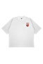Unisex Oversize Stussy 8 Pınk Kıss Printed Boxy Fit Thick Fabric T-Shirt - 2