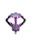 Mermaid Tail Purple Confetti 2 Years Old Foil Balloon Set - 4