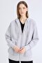 Oversize Wide Fit Thick Cardigan with Hood V4233Az25Sp