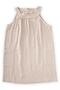 Bracelet Collar Linen Side Pocket Dress 2-7 Years Natural
