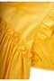 Robadan Ruffle Gathered Poplin Dress 2-7 Years Yellow - 4