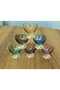 6 Pieces Coffee Side Colored Mini Turkish Delight Bowl Sugar Bowl Sauce Bowl Jam Bowl Snack Bowl - 3