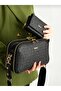 مجموعة محفظة وحقيبة يد نسائية من Justpolo مكونة من 5 أقسام مطبوعة بتصميم مونوغرام