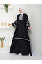 Women's Stripe Embroidered Wide Dress - 3