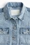 Tie-belt denim jacket - 2