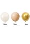 Set of 20 Cream – White – Chrome Gold Balloons |   Decorative Party Balloons - 5