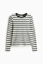 Ribbed jersey top - 2