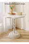 Ins Style Side Table Movable Small Round Table, Petal Shape Side Table - 4
