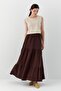 Muslin skirt coffee - 4