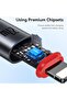CA182 PD27W 3A USB-C / Type-C to 8 Pin Charging Data Cable - 8