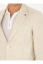 Beige Slim Fit 100% Linen Jacket 50268891-Vr011 - 7