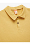 Cotton Button Short Sleeve Polo Neck T-Shirt - 3