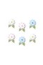 Paper Flower Banner with Leaves and Pompoms 6 Pieces - 3
