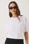 Women's White Sequin Detailed Crew Neck Short Sleeve T-Shirt 3028 60283149 - 3