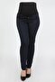 Navy Blue 5-Pocket Maternity Pants - 2