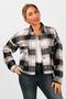 Black-White Plaid Women's Shirt