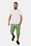 Green Linen Men's Capri